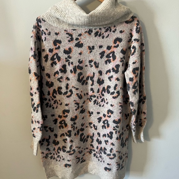 Anthropologie Emmy Cowl Neck Tunic Sweater Dress - Picture 8 of 10